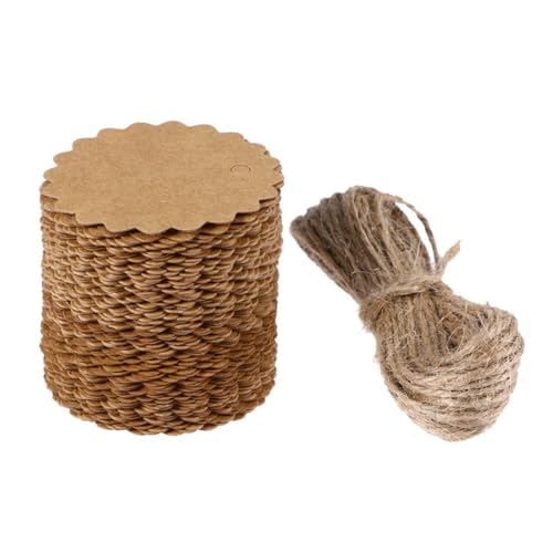 CLISPEED DIY Teiliges Kraftpapier Anhänger mit Juteseil Praktische Vielseitige Hängende Etiketten für Gepäck Geschenke Bastelarbeiten Beschreibbare Nachrichtentafeln Robust und CLISPEED DIY Teiliges Kraftpapier Anhänger mit Juteseil Praktische Vielseitige Hängende Etiketten für Gepäck Geschenke Bastelarbeiten Beschreibbare Nachrichtentafeln Robust und von CLISPEED