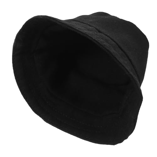 CLISPEED Deko-Mütze für Puppen Puppenaccessoire Puppenhut Exquisite Puppenhüte Puppenverkleidung Doll-Dekoration Miniatur Rosa kleine Hüte zum Basteln Hut für Minihauspuppe Polyester Black von CLISPEED