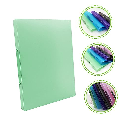 CLISPEED Dokumentenmappe Transparent Wasserdichter Ordner mit Ringmechanismus Kompakter Desktop Organizer für Schule Büro und Studium für Schüler Lehrer Ärzte und Designer von CLISPEED