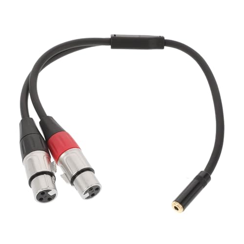 CLISPEED Dual Xlr Female Trs Y Kabel Adapter Vergoldet Doppelt Geschirmt Symmetrischer Klinkenstecker Zwei Xlr Buchsen Kompatibel für Mikrofone und Audiogeräte CLISPEED Dual Xlr Female Trs Y Kabel Adapter Vergoldet Doppelt Geschirmt Symmetrischer Klinkenstecker Zwei Xlr Buchsen Kompatibel für Mikrofone und Audiogeräte von CLISPEED