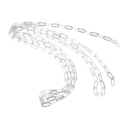 CLISPEED Edelstahl DIY Gliederkette Flach Oval Robust Rostfrei für Schmuckherstellung Handarbeit Kabelkette Vielseitig Langlebig von CLISPEED