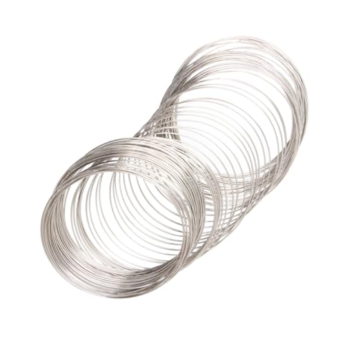 CLISPEED Edelstahl Schmuckdraht Silber DIY Material für Armband Schmuckherstellung Damen Leicht Robust Klassisch für Kreative Handarbeit von CLISPEED