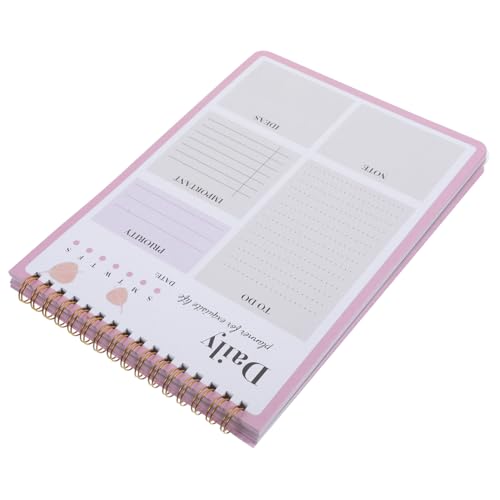 CLISPEED Effizienter Tagesplaner Notizblock Zeitmanagement Kalender Planer für Aufgaben To Do Liste mit Stundenübersicht für Familie und Büro in Zartem Rosa CLISPEED Effizienter Tagesplaner Notizblock Zeitmanagement Kalender Planer für Aufgaben To Do Liste mit Stundenübersicht für Familie und Büro in Zartem Rosa von CLISPEED