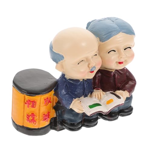 CLISPEED Elderly Couple Figurine Cake Topper Resin Großeltern Deko für Geburtstag Hochzeit Jubiläum Liebevolles Modell für Torten und Tischdekoration CLISPEED Elderly Couple Figurine Cake Topper Resin Großeltern Deko für Geburtstag Hochzeit Jubiläum Liebevolles Modell für Torten und Tischdekoration von CLISPEED