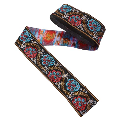 CLISPEED Ethnisches Blumendesign Blumenband DIY Dekoratives Zierband Für Kleidung Instrumentengurt Tasche Zubehör CLISPEED Ethnisches Blumendesign Blumenband DIY Dekoratives Zierband Für Kleidung Instrumentengurt Tasche Zubehör von CLISPEED