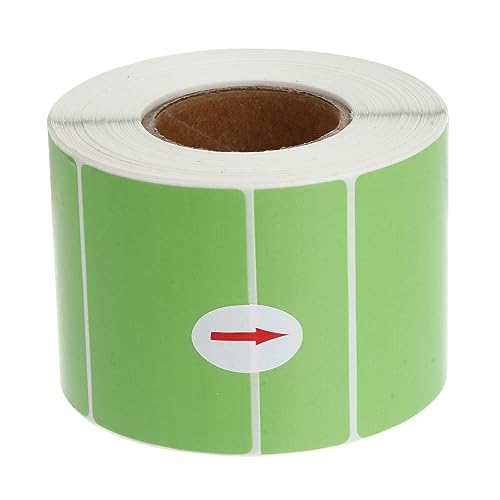 CLISPEED Etiketten Aus Thermopapier Aufkleberpapier Aufkleberetiketten Für Drucker Leere Tag-aufkleber Direkte Thermoetiketten Etiketten Für Speicherbehälter Büro Thermal- Farbig Name Green von CLISPEED