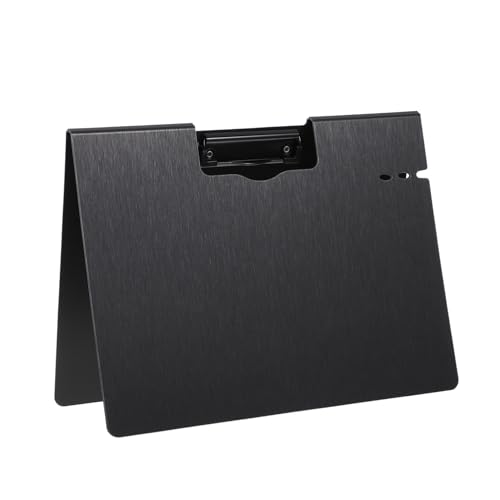 CLISPEED Faltbare Schreibmappe aus Robustem mit Metalloptik Multifunktionaler Dokumentenhalter für Büro und Schule Leichter Langlebiger Aktenordner in Dunkelgrau CLISPEED Faltbare Schreibmappe aus Robustem mit Metalloptik Multifunktionaler Dokumentenhalter für Büro und Schule Leichter Langlebiger Aktenordner in Dunkelgrau von CLISPEED