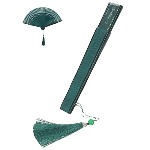 CLISPEED Faltbarer Handfächer aus Vintage Chinesischer Fächer mit Blumenmuster Eleganter Handgehaltener Fächer für Tanz Fotografie und Sommerreisen Robust und Leicht zu Handhaben Grün mit CLISPEED Faltbarer Handfächer aus Vintage Chinesischer Fächer mit Blumenmuster Eleganter Handgehaltener Fächer für Tanz Fotografie und Sommerreisen Robust und Leicht zu Handhaben Grün mit von CLISPEED