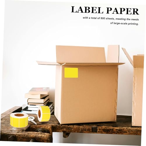 CLISPEED Farbiges Wasserfestes Etikettenpapier Matte Oberfläche Selbstklebende Namensaufkleberrolle Bedruckbare Versandetiketten für Vielseitige Nutzung CLISPEED Farbiges Wasserfestes Etikettenpapier Matte Oberfläche Selbstklebende Namensaufkleberrolle Bedruckbare Versandetiketten für Vielseitige Nutzung von CLISPEED