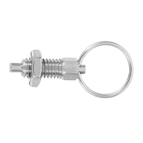 CLISPEED Federstift mit Zugring Edelstahl Selbstsichernder Stift für Anhängertore Robuste Federverriegelung Vielseitig Einsetzbar für Maschinen Nutzfahrzeuge und Möbel Einfache Montage und von CLISPEED