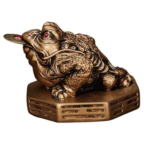 CLISPEED Feng Shui Resin Krötenfigur Tischdekoration für Esszimmer Stabile Desktop deko aus Hochwertigem Harz Langlebig und Elegant für Zuhause und Büro von CLISPEED