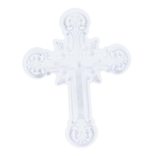 CLISPEED Flexible Silikonform Kreuz Gießform für Epoxidharz DIY Wanddekoration Halbrelief Kreuz Bastelform Wiederverwendbar Reißfest Leicht zu Entformen und Reinigen CLISPEED Flexible Silikonform Kreuz Gießform für Epoxidharz DIY Wanddekoration Halbrelief Kreuz Bastelform Wiederverwendbar Reißfest Leicht zu Entformen und Reinigen von CLISPEED