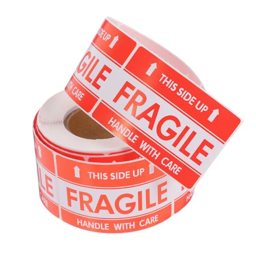 CLISPEED Fragile Aufkleber mit Starkem Kleber pro Rolle Leicht Anzubringen Vielseitig für Versand und Umzugskartons Deutlicher Handle With Care Hinweis für Sichere Paketbehandlung CLISPEED Fragile Aufkleber mit Starkem Kleber pro Rolle Leicht Anzubringen Vielseitig für Versand und Umzugskartons Deutlicher Handle With Care Hinweis für Sichere Paketbehandlung von CLISPEED