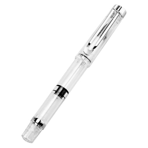 CLISPEED Füllerbürste Mit Kolben gefüllter, flexibler Pinselstift Aquarellstifte Aquarellbürstenstift Demonstrator-Füllfederhalter Spenderstift Befüllbarer Stiftpinsel Plastik Transparent von CLISPEED