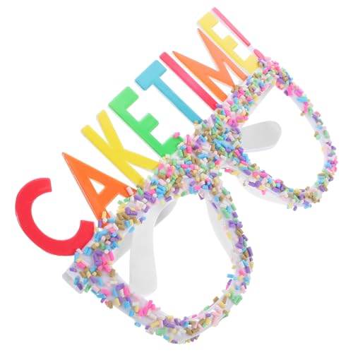 CLISPEED Geburtstag Partybrille aus Bruchsicherem PC Material Leicht und Wiederverwendbar Dekorative Fotorequisite für Erwachsene und Geeignet für Maskerade Cosplay und Feierlichkeiten von CLISPEED