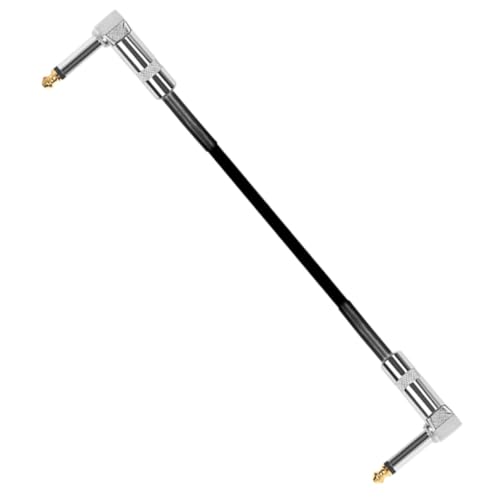 CLISPEED Gitarren Patchkabel mit Metallsteckern Rauschunterdrückung Langlebiges Pedalboard Kabel für Gitarre und Effektgeräte Schwarzes Rechtwinkliges Audiokabel für Klare Soundqualität CLISPEED Gitarren Patchkabel mit Metallsteckern Rauschunterdrückung Langlebiges Pedalboard Kabel für Gitarre und Effektgeräte Schwarzes Rechtwinkliges Audiokabel für Klare Soundqualität von CLISPEED