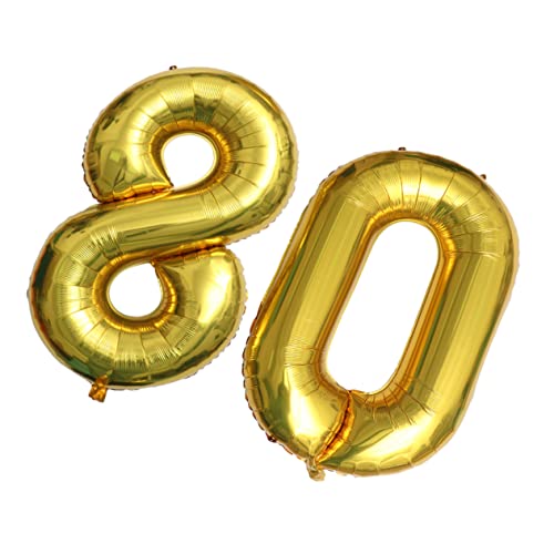 CLISPEED Gold Nummer Luftballon Jumbo Aluminiumfolie Ballon Für Geburtstagsfeiern Jubiläen Und Partys Dekoration Und Foto Requisiten Glänzende Party Supplies von CLISPEED