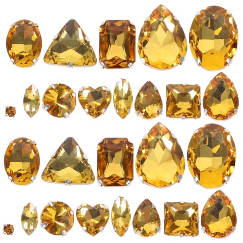 CLISPEED Goldene Unregelmäßige Kristall Handnäh Rhinestones pro Packung Langlebige DIY Kleidung Schmuckverzierung Verarbeitung für Hochzeitskleider und Bastelbedarf CLISPEED Goldene Unregelmäßige Kristall Handnäh Rhinestones pro Packung Langlebige DIY Kleidung Schmuckverzierung Verarbeitung für Hochzeitskleider und Bastelbedarf von CLISPEED