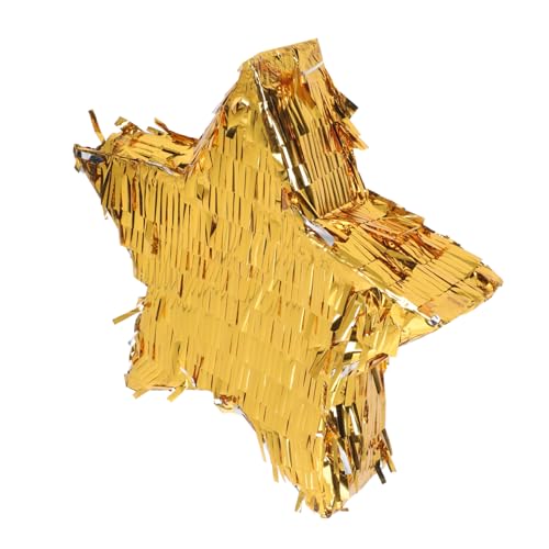 CLISPEED Goldfolie Stern Pinata Kindergeburtstag Partyspiel Dekoration Kreatives Kinderparty Zubehör für Jungen Mädchen Teilig Sternform für Geburtstagsfeier und Festveranstaltungen von CLISPEED