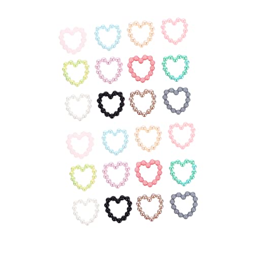 CLISPEED Gradient Herz Perlen Nageldekorationen DIY Nail Art Charms Maniküre Zubehör für Kreative Nagelgestaltung Geeignet für Profi und Zuhause Perfektes für Nail Art von CLISPEED