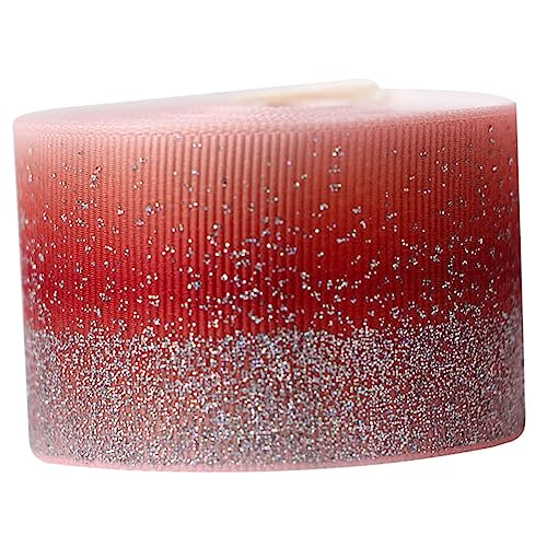CLISPEED Gradientenfarbige Satinband Diy und Dekoband für Hochzeiten Partys Blumensträuße Yards Rolle Rot Langlebig und Leicht Zuschneidbar von CLISPEED