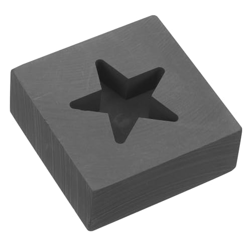 CLISPEED Graphit Barrenform Sternform Gießform Hochtemperaturbeständig Korrosionsfest für Kleine Metalllegierungen Schmuckguss und Silberschmelzen Geeignet von CLISPEED