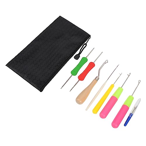 CLISPEED Häkelnadel für Dreadlocks Teiliges Strickwerkzeug mit Leichtem Design Feiner Verarbeitung Geeignet für Perücken und Haarflechtarbeiten DIY Zubehör für Stilvolle Zöpfe von CLISPEED