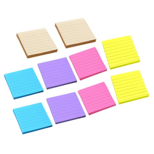 CLISPEED Haftnotizen Selbstklebend mit Starker Haftkraft Praktische Memo Pads für Schule und Büro Vielseitige Notizzettel für Planung Erinnerungen und Markierungen Rückstandsfrei Ablösbar von CLISPEED