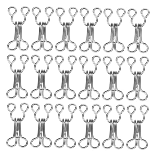 CLISPEED Haken- Und Ösenverschlüsse Metall Für Hosen, Röcke Und Unterwäsche, Verstellbare Taillenschnalle Zum Nähen, Für Diy-bastelprojekte, 17 Mm, 200 Stück von CLISPEED