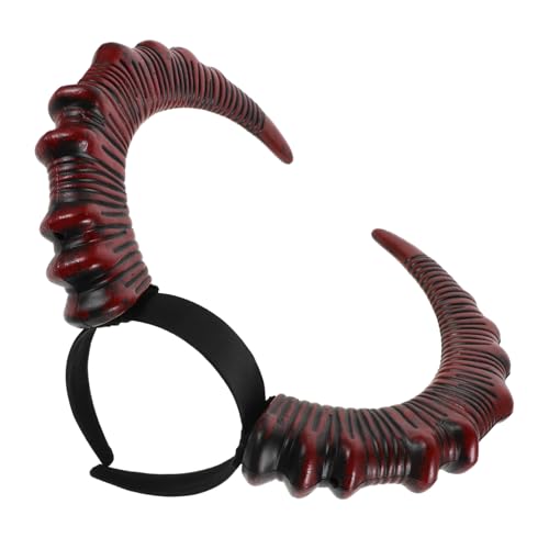 CLISPEED Halloween Haarreif mit Roten Teufelshörnern Unisex Cosplay Stirnband Leichtes und Bequemes Kostümzubehör für Party Karneval Bühne und Geburtstagsfeiern von CLISPEED