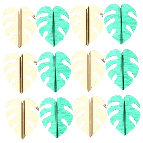 CLISPEED Hawaiian Konfetti Tropische Schildkrötenblatt Streudeko Tischdeko Sommerparty Geburtstag Kinderparty Scrapbook Dekoration Glitter Streusel Grün Gold von CLISPEED