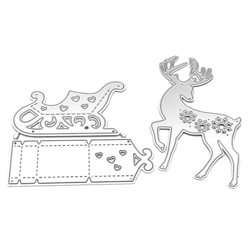 CLISPEED Hochcarbon Stahl Stanzformen Weihnachts Schlitten und DIY Stanzschablonen für Scrapbooking Kartengestaltung Basteln mit Langlebigen Wiederverwendbaren Prägemustern CLISPEED Hochcarbon Stahl Stanzformen Weihnachts Schlitten und DIY Stanzschablonen für Scrapbooking Kartengestaltung Basteln mit Langlebigen Wiederverwendbaren Prägemustern von CLISPEED