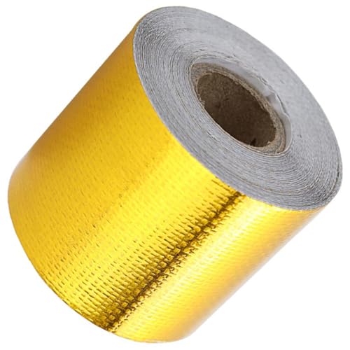 CLISPEED Panzer Tape Hochtemperaturbeständiges Klebeband Trockenbau Vinyl Rohre Luft Multifunktionales Klebeband Dichtungsbänder Folienband Auto Auspuff Klebeband Grundmaterial: Glasfasergewebe Golden CLISPEED Panzer Tape Hochtemperaturbeständiges Klebeband Trockenbau Vinyl Rohre Luft Multifunktionales Klebeband Dichtungsbänder Folienband Auto Auspuff Klebeband Grundmaterial: Glasfasergewebe Golden von CLISPEED