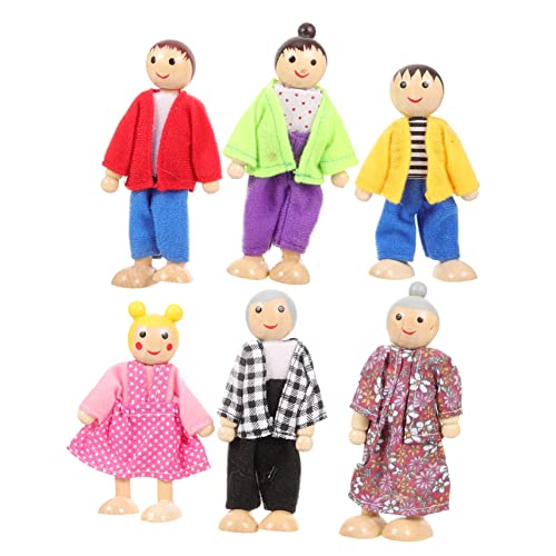 CLISPEED Holzfiguren Puppenhaus Bewegliche Arme Beine Familien Teilig Puppen für Kreatives Rollenspiel von Fantasie und Sozialkompetenz CLISPEED Holzfiguren Puppenhaus Bewegliche Arme Beine Familien Teilig Puppen für Kreatives Rollenspiel von Fantasie und Sozialkompetenz von CLISPEED