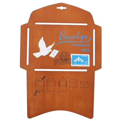 CLISPEED Holzschablone für Briefumschläge Vintage DIY Vorlage aus Robustem Holz Kreative Bastelhilfe für Umschläge Langlebig und Vielseitig für Karten und Geschenkverpackungen CLISPEED Holzschablone für Briefumschläge Vintage DIY Vorlage aus Robustem Holz Kreative Bastelhilfe für Umschläge Langlebig und Vielseitig für Karten und Geschenkverpackungen von CLISPEED