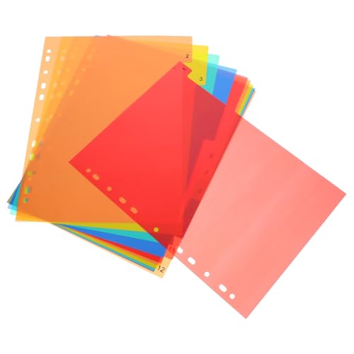 CLISPEED Index Register aus Langlebigem PP Teilig mit Beschreibbaren Tabs Bunte Notizbuch und Hefter Trennblätter für Effiziente Dokumentenorganisation bei Schule und Büro CLISPEED Index Register aus Langlebigem PP Teilig mit Beschreibbaren Tabs Bunte Notizbuch und Hefter Trennblätter für Effiziente Dokumentenorganisation bei Schule und Büro von CLISPEED