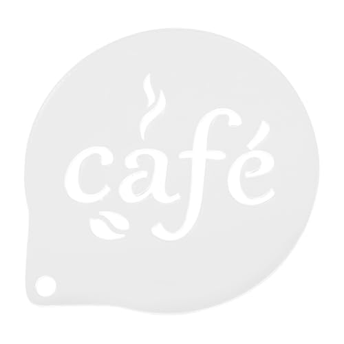CLISPEED Kaffeeschablone Acryl Latte Art Schablone Cappuccino Dekorationsschablone Leicht Tragbar Langlebig für Zuhause und Restaurant von CLISPEED