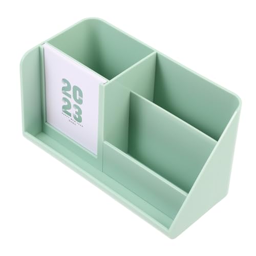 CLISPEED Kalenderhalter Schreibtisch Organizer aus Grünem Kunststoff Multifunktionale Aufbewahrungsbox für Stifte und Notizen Praktischer Büro Desktop Organizer zur Übersichtlichen CLISPEED Kalenderhalter Schreibtisch Organizer aus Grünem Kunststoff Multifunktionale Aufbewahrungsbox für Stifte und Notizen Praktischer Büro Desktop Organizer zur Übersichtlichen von CLISPEED