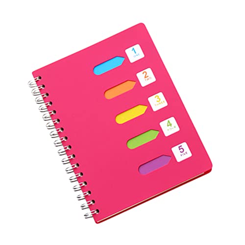 CLISPEED Kategorisches Notizbuch mit Spiralbindung Farblich Unterteilt für Tagebuch Notizen und Scrapbooking Dickes für Schule Büro und Persönliche Planung CLISPEED Kategorisches Notizbuch mit Spiralbindung Farblich Unterteilt für Tagebuch Notizen und Scrapbooking Dickes für Schule Büro und Persönliche Planung von CLISPEED