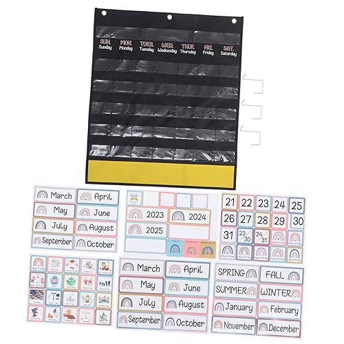 CLISPEED Klassenzimmer Kalender zum Aufhängen aus Strapazierfähigem Canvas Praktischer Wochenplaner für Lernhilfe für Schule und Zuhause Fördert Engagement und Organisationsfähigkeit CLISPEED Klassenzimmer Kalender zum Aufhängen aus Strapazierfähigem Canvas Praktischer Wochenplaner für Lernhilfe für Schule und Zuhause Fördert Engagement und Organisationsfähigkeit von CLISPEED