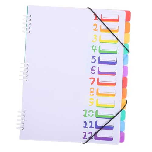 CLISPEED Klassifizierbarer Dokumentenordner Lagig Weiß PP Material Robuster Leichter Büro und Schulordner Für Zuhause und Unterwegs CLISPEED Klassifizierbarer Dokumentenordner Lagig Weiß PP Material Robuster Leichter Büro und Schulordner Für Zuhause und Unterwegs von CLISPEED
