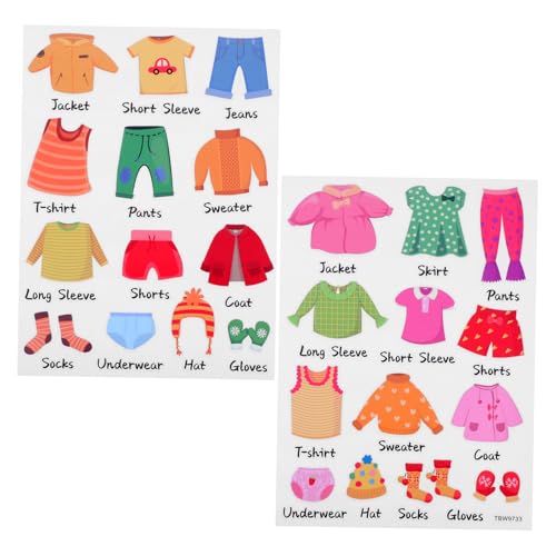 CLISPEED Kleidungssortier Aufkleber für Abnehmbare Selbstklebende Kleidungsetiketten Dekorative Aufbewahrungs und Organisationssticker für Schränke und Kinderzimmer CLISPEED Kleidungssortier Aufkleber für Abnehmbare Selbstklebende Kleidungsetiketten Dekorative Aufbewahrungs und Organisationssticker für Schränke und Kinderzimmer von CLISPEED