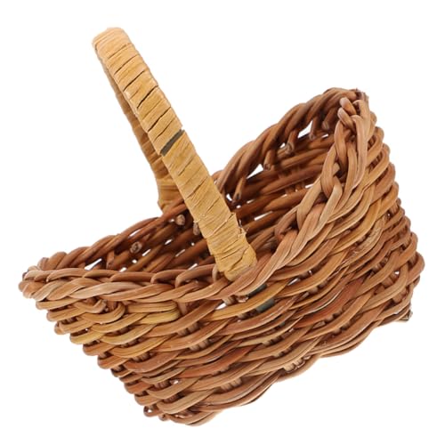CLISPEED Kleiner Korb Aus Rattan Mini -körbe Für Gefälligkeiten Mini-picknickkörbe Als Partybevorzugung Mini-rattankorb Weidenpicknickkorb Körbe Für Puppenstuben Mini Weidenkorb Hellbraun CLISPEED Kleiner Korb Aus Rattan Mini -körbe Für Gefälligkeiten Mini-picknickkörbe Als Partybevorzugung Mini-rattankorb Weidenpicknickkorb Körbe Für Puppenstuben Mini Weidenkorb Hellbraun von CLISPEED