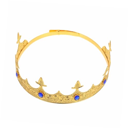 CLISPEED Kopfbedeckung Königlich Renaissance-accessoires Für Herren Krone Party Gold Männlich Geburtstag Dekoration Königskostüm Prinz Stirnband Junge Königin Zinklegierung Blue CLISPEED Kopfbedeckung Königlich Renaissance-accessoires Für Herren Krone Party Gold Männlich Geburtstag Dekoration Königskostüm Prinz Stirnband Junge Königin Zinklegierung Blue von CLISPEED