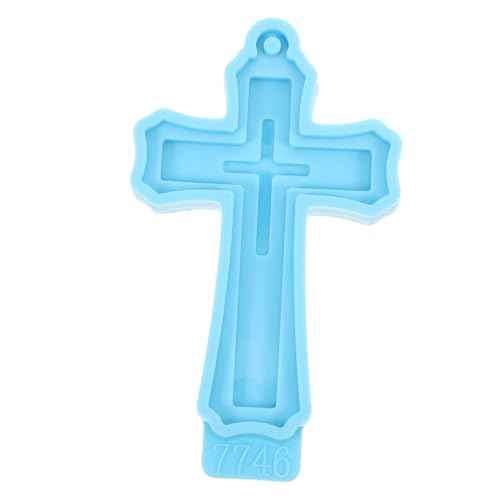 CLISPEED Kreuz Silikon Gießform für DIY Schlüsselanhänger und Schmuck Langlebige Leicht zu Reinigende Resinform Kreative Bastelidee mit Individuellen Farbmischungen Blau CLISPEED Kreuz Silikon Gießform für DIY Schlüsselanhänger und Schmuck Langlebige Leicht zu Reinigende Resinform Kreative Bastelidee mit Individuellen Farbmischungen Blau von CLISPEED