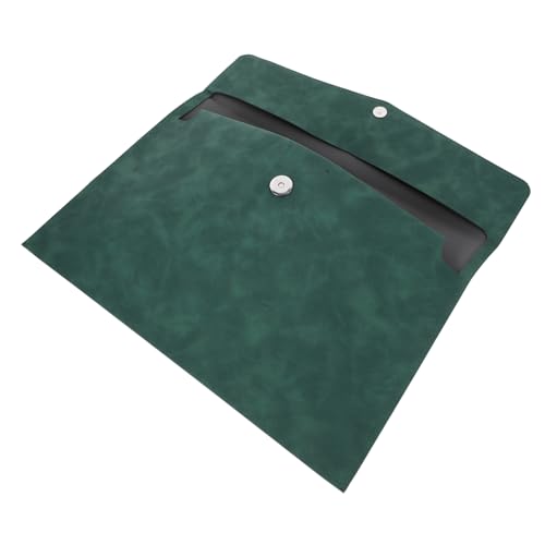 CLISPEED Kunstleder Dokumentenmappe mit Stabilem Material Praktischem Beleg Vertrag Organizer Faltbare Aktentasche für Büro und Geschäftsreise in Grün CLISPEED Kunstleder Dokumentenmappe mit Stabilem Material Praktischem Beleg Vertrag Organizer Faltbare Aktentasche für Büro und Geschäftsreise in Grün von CLISPEED