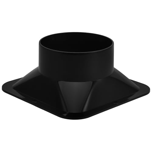 CLISPEED Kunststoff Luftauslass Einlass Adapter Duct Connector Flansch für Abluftsysteme Quadratisch zu Rund Flexibel Einsetzbar Industrielle Anwendungen Zuverlässige Verbindung von CLISPEED