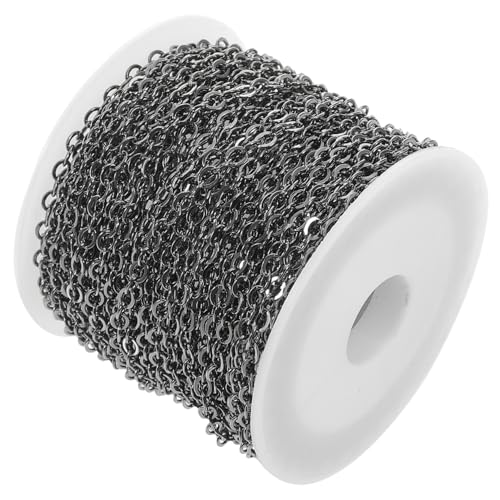 CLISPEED Kupferkette DIY Schmuckkette Metallkette für Schmuckherstellung Flache O Gliederkette Langlebig Vielseitig für Halsketten und Armbänder zum Selbermachen und Basteln CLISPEED Kupferkette DIY Schmuckkette Metallkette für Schmuckherstellung Flache O Gliederkette Langlebig Vielseitig für Halsketten und Armbänder zum Selbermachen und Basteln von CLISPEED