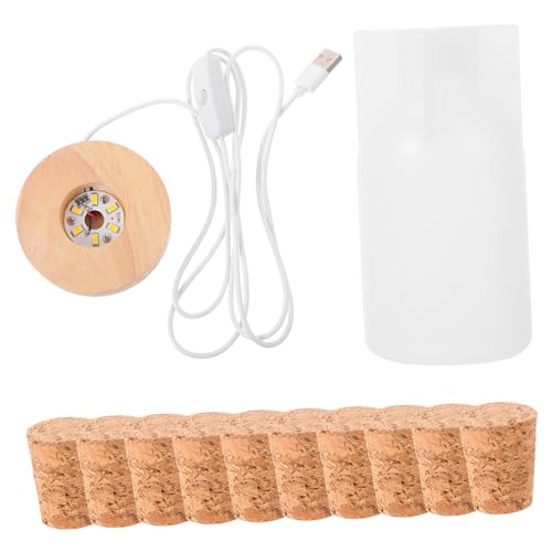 CLISPEED LED Nachtlicht Silikonform für Resin Epoxidharz Kreative Teiliges DIY Set mit Warmweißen LED Lampen Langlebig Geruchsneutral Bruchfest und Leicht Entformbar von CLISPEED