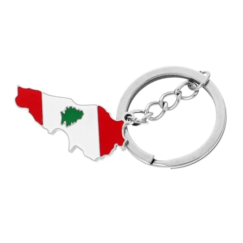 CLISPEED Libanesischer Schlüsselanhänger Libanon Flagge Schlüsselanhänger Aus Metall Libanesische Flagge Schlüsselanhänger Libanesische Flagge Libanon Schlüsselanhänger Libanon von CLISPEED